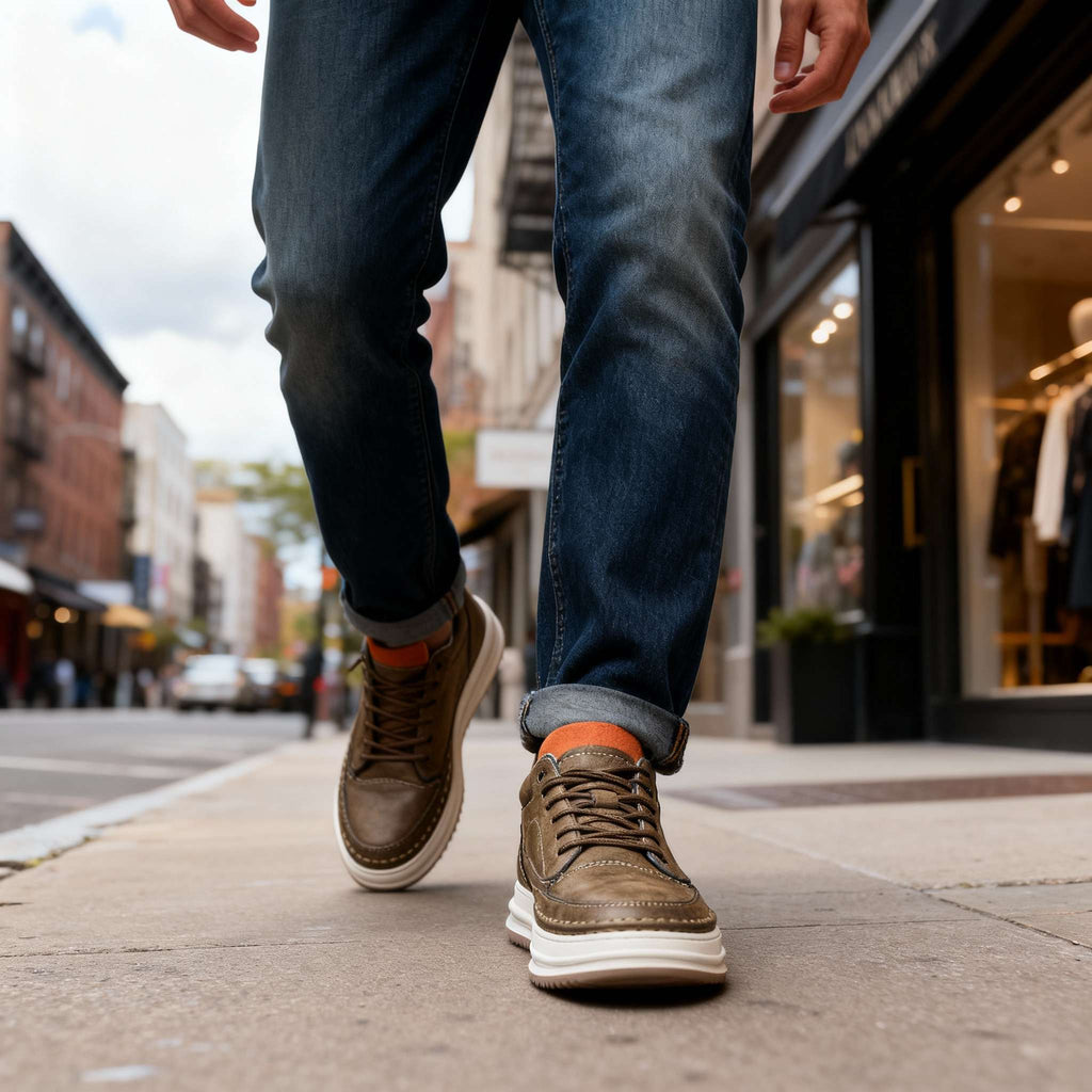 ORVAN Oakfield Leather Sneakers