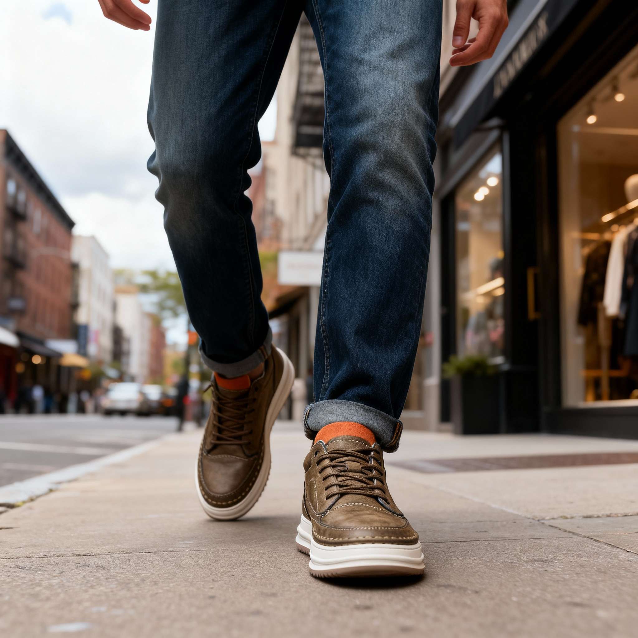 ORVAN Oakfield Leather Sneakers